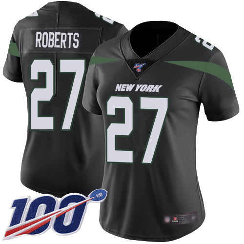 New York Jets Limited Black Women Darryl Roberts Alternate Jersey NFL Football #27 100th Season Vapor Untouchable